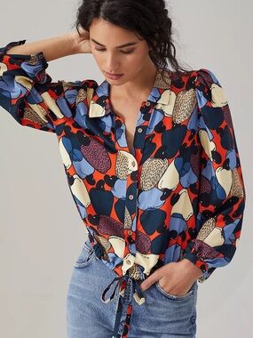 Farm Rio for Anthropologie Paloma Button down.